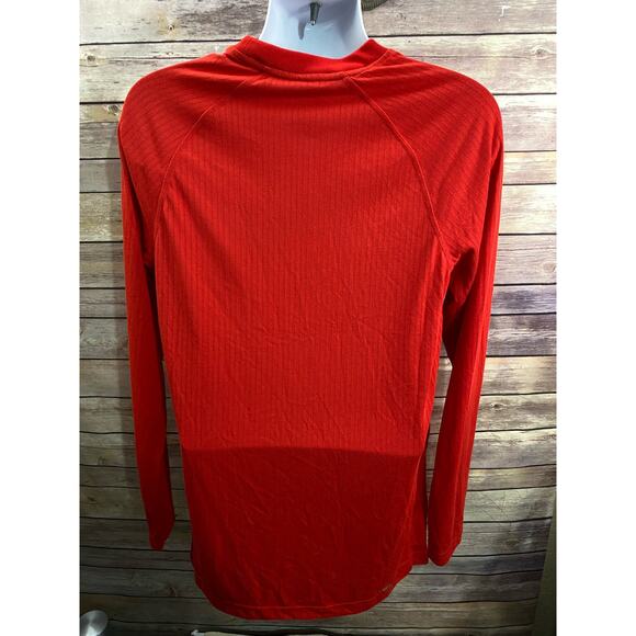 Nike Stock Dri-FIT Long Sleeve Baseball Top Men's L Red DC7429-657 - Picture 3 of 10